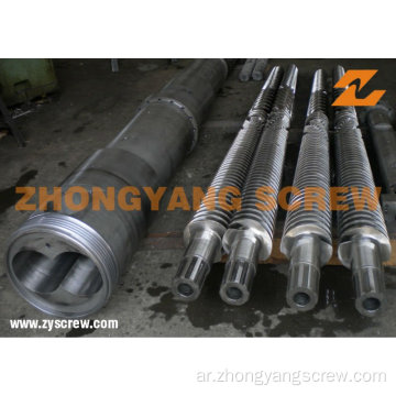 Long Working Life for Recycled PVC Bimetallic Conical Twin Screw and Barrel